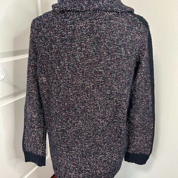 Limited Navy Blue Turtleneck Sweater Size M EUC - Picture 2 of 2